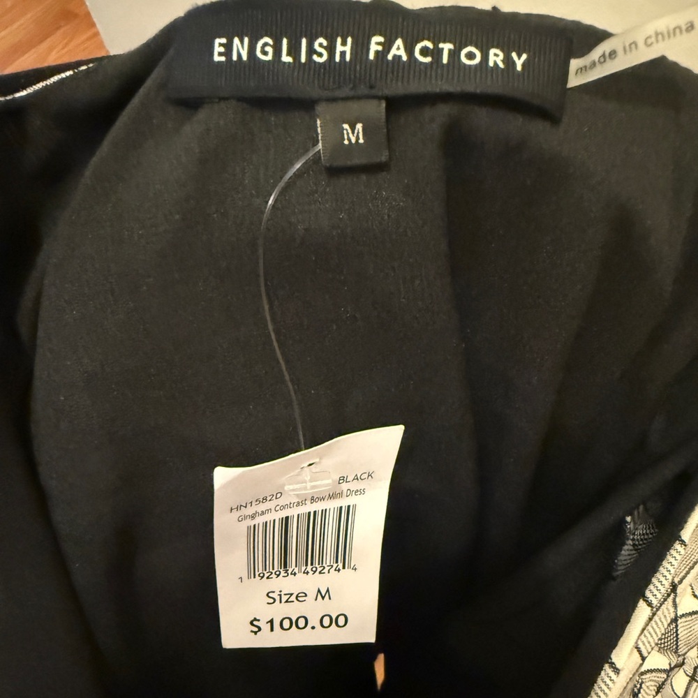 English Factory Puff Sleeve Mini Dress - Picture 3 of 3
